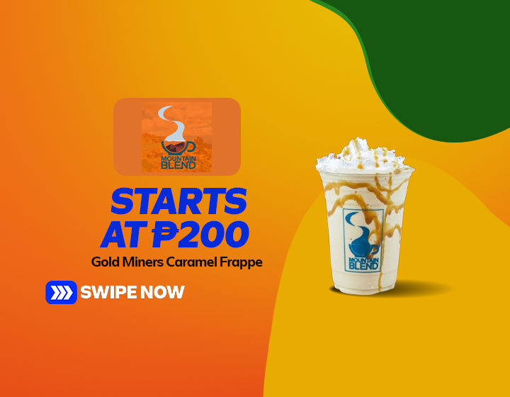 Gold Miners Caramel Frappe starts at P200