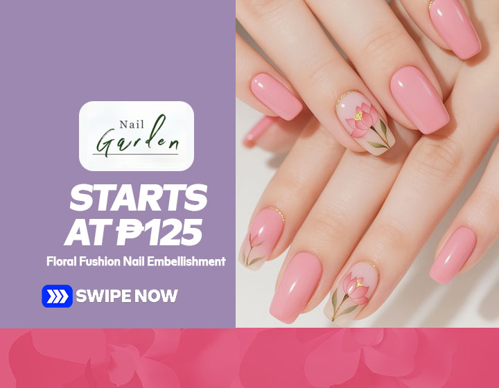 Floral Fushion Nail Embellishment starts at P125