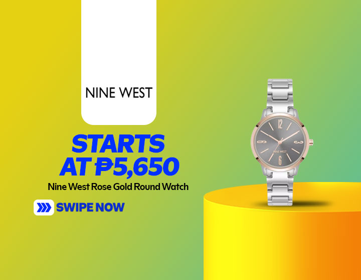 Nine West NW3159GYRT00CL Rose Gold Round Watch With Gun Metal Dial starts at P5,650