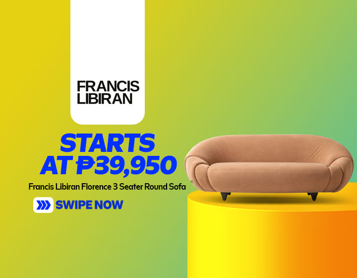 Francis Libiran - Florence 3 Seater Round Sofa starts at P39,950 