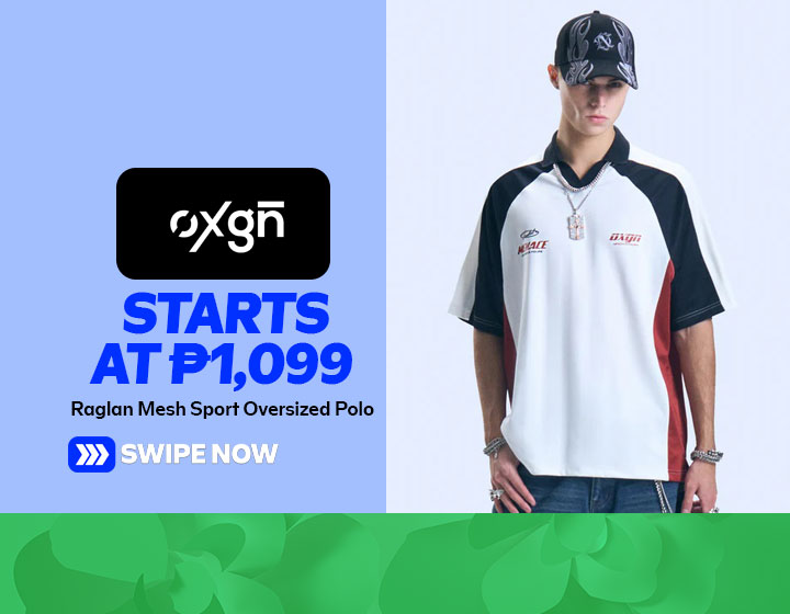 Raglan Mesh Sport Oversized Polo starts at P1,099
