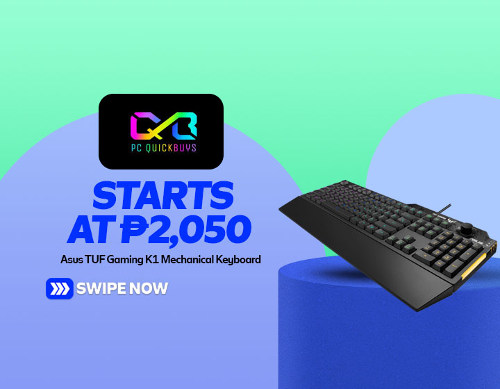 ASUS TUF Gaming K1 Mechanical Keyboard starts at P2,050