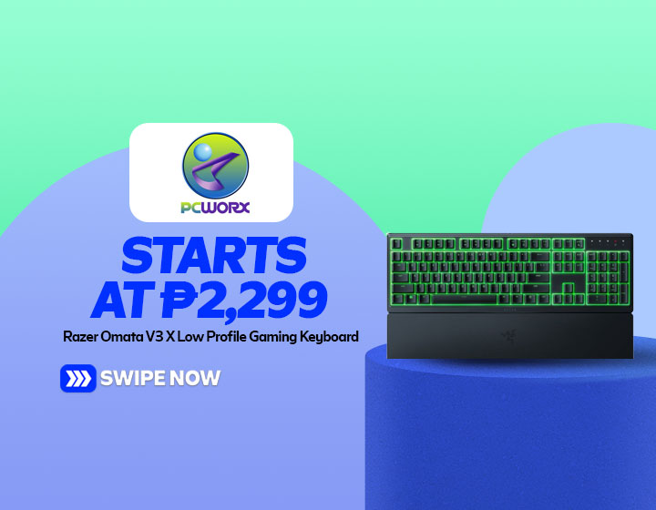 Razer Ornata V3 X Low Profile Gaming Keyboard starts at P2,299