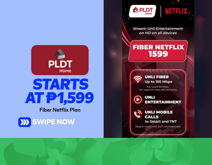 PLDT Home Fiber Netflix Plan starts at P1,599