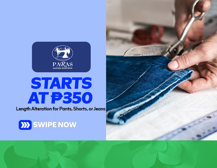 Length Alteration for Pants, Shorts, or Jeans starts at P350