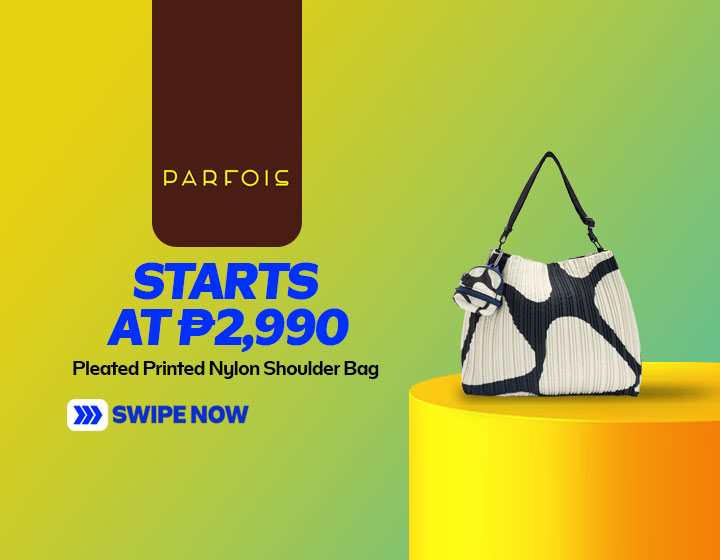 Pleated Printed Nylon Shoulder Bag starts at P2,990