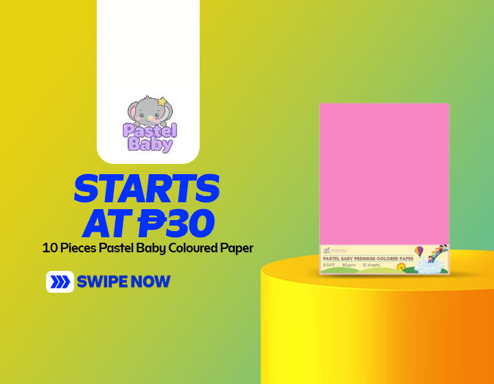 Pastel Baby Colored Paper - 10 Pieces starts at P30