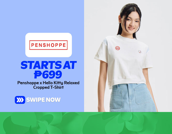 Penshoppe x Hello Kitty Relaxed Cropped T-Shirt starts at P699
