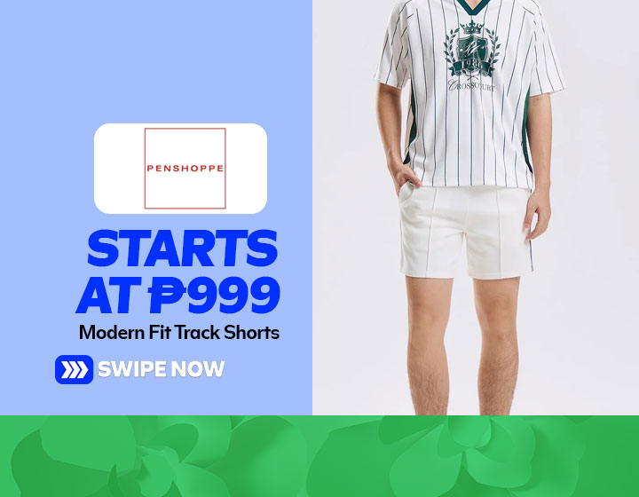 Modern Fit Track Shorts starts at P999