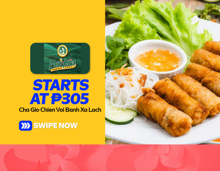 Cha Gio Chien Voi Banh Xa Lach (Fried Rice Paper Rolls with Lettuce Wrap) starts at P305