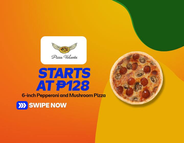 6-inch Pepperoni and Mushroom Pizza starts at P128
