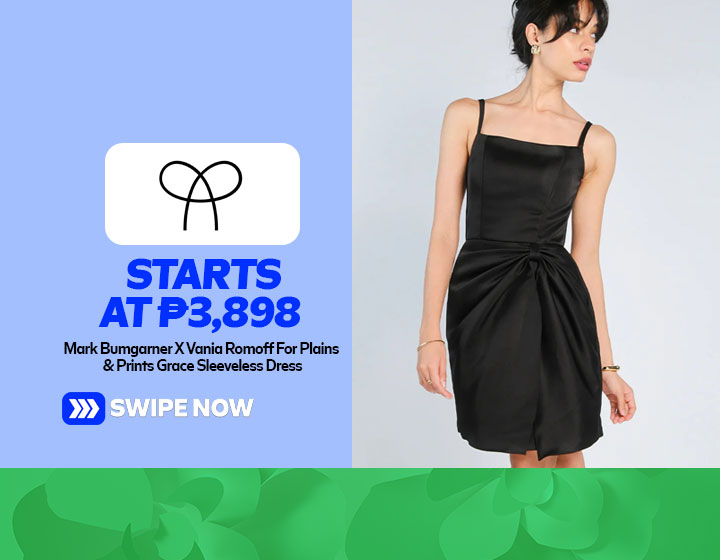 Mark Bumgarner X Vania Romoff For Plains & Prints Grace Sleeveless Dress (Black) starts at P3,898