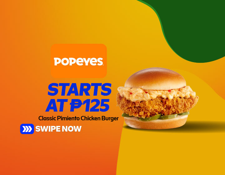 Classic Pimiento Chicken Burger starts at P125
