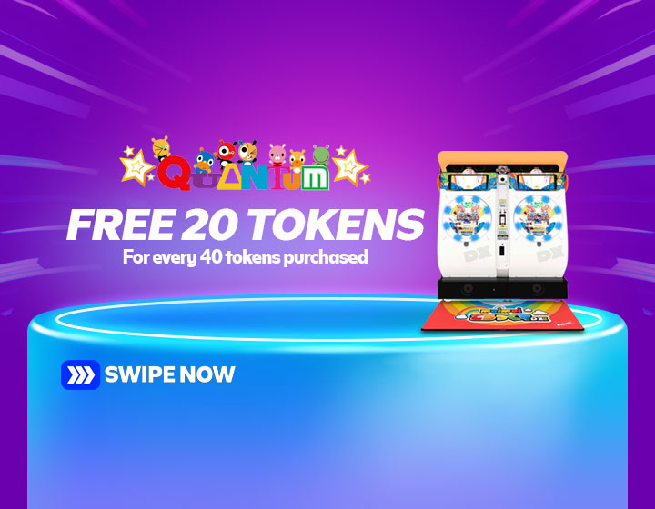 Free 20 Tokens for every 40 Tokens Purchased