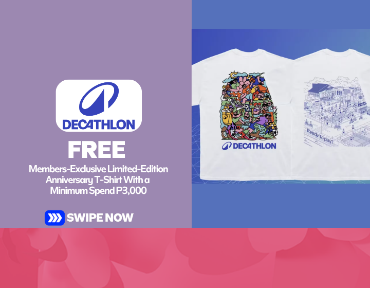 FREE Members-Exclusive Limited-Edition Anniversary T-Shirt With a Minimum Spend P3,000