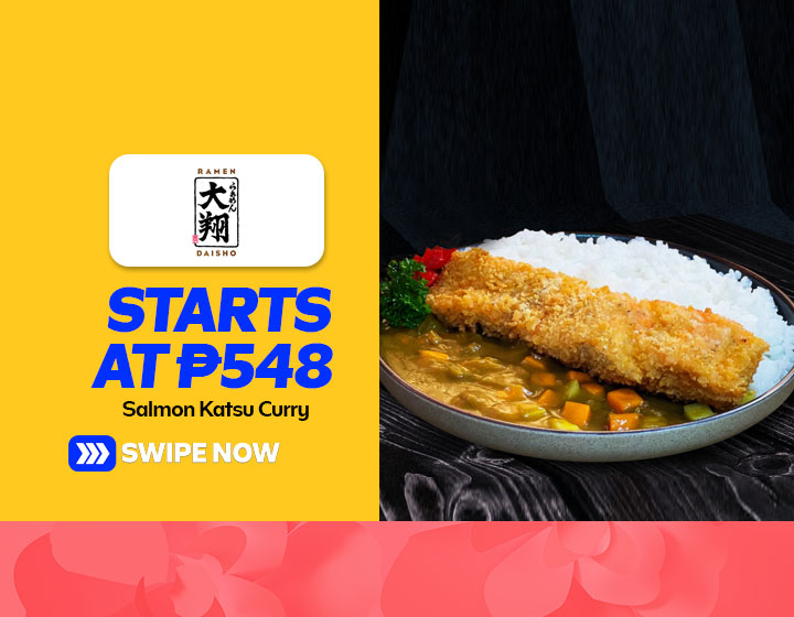 Salmon Katsu Curry starts at P548