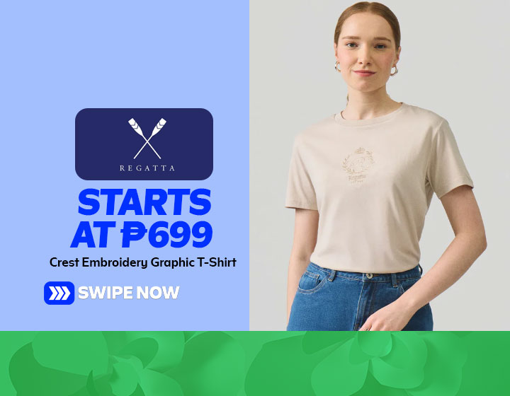 Crest Embroidery Graphic T-Shirt starts at P699