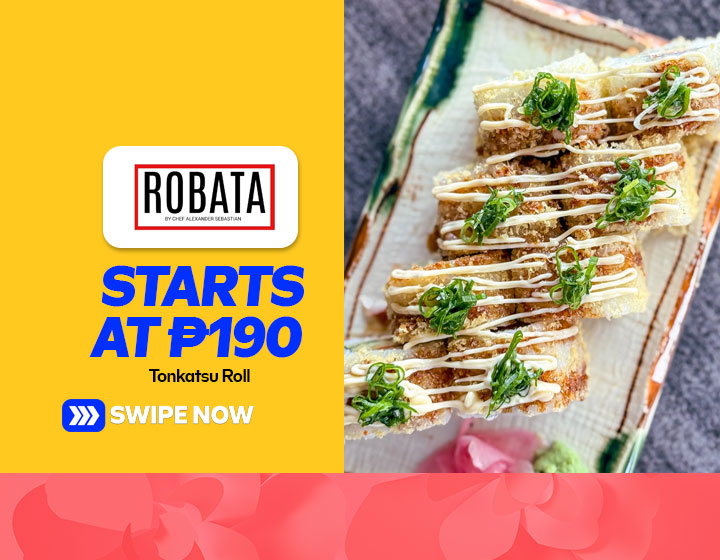 Tonkatsu Roll starts at P190