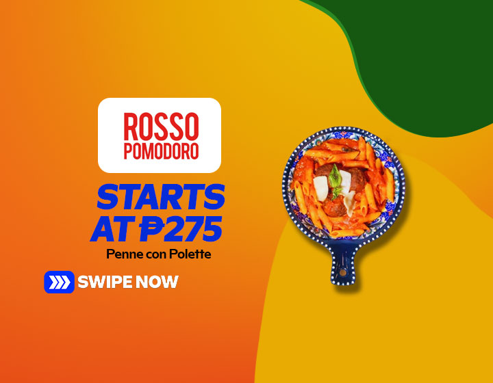 Penne con Poletti starts at P275