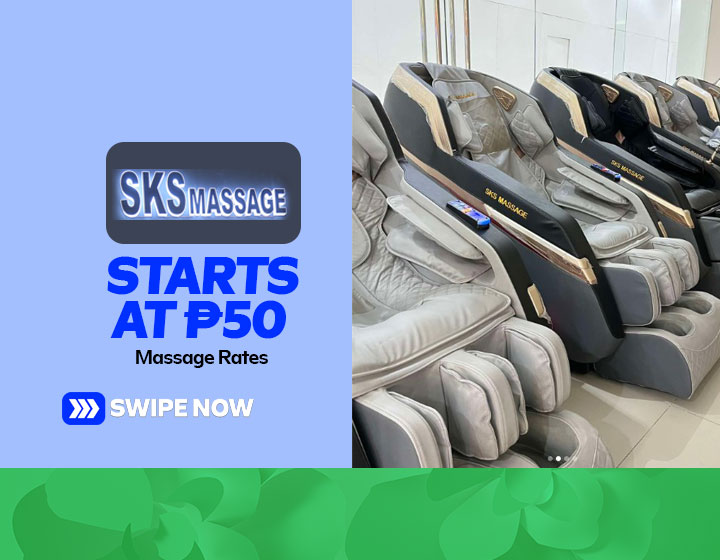 Massage Rates start at P50 for 15 Minutes