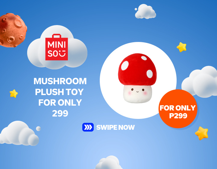 SMBL | MINISO | MUSHROOM PLUSH TOY  FOR ONLY 299