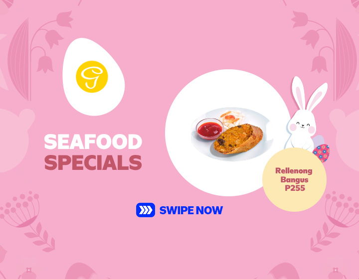 Enjoy Seafood Specials Rellenong Bangus with Rice for only P255