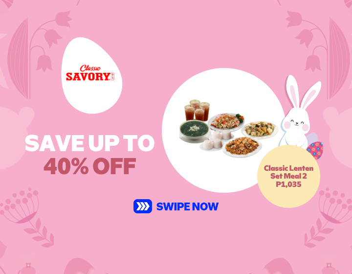 Savor Classic Lenten Set Meal 2 for only P1,035