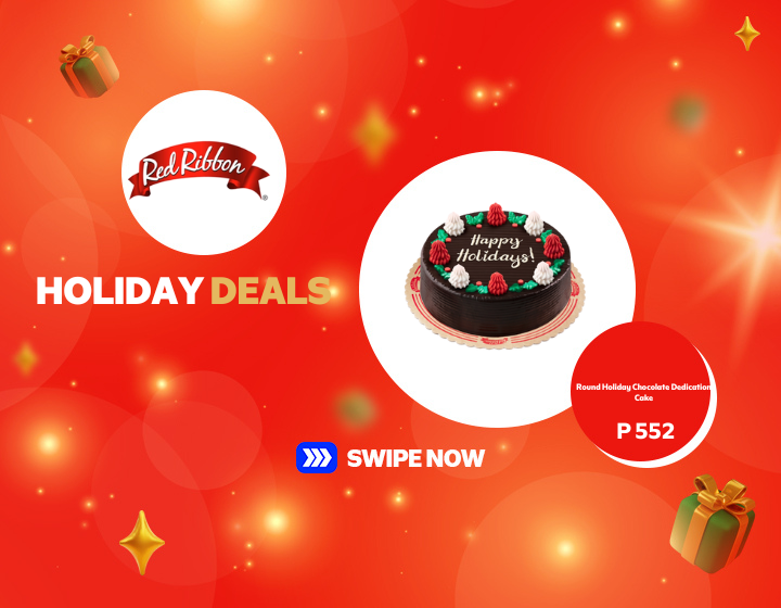 Round Holiday Chocolate Dedication Cake