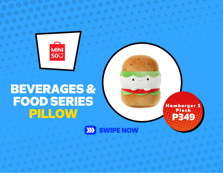 SMGC | MINISO Food & Beverages Series Pillow for just P349!
