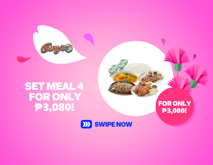 SMMR | GERRY'S GRILL | SET MEAL 4 FOR ONLY P3,080