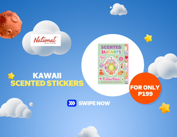 SMMR | NATIONAL BOOKSTORE | KAWAII SCENTED STICKERS FOR ONLY 199