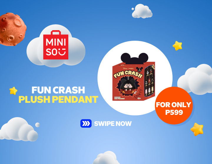 SMMR | MINISO | FUN CRASH PLUSH PENDANT FOR ONLY 599