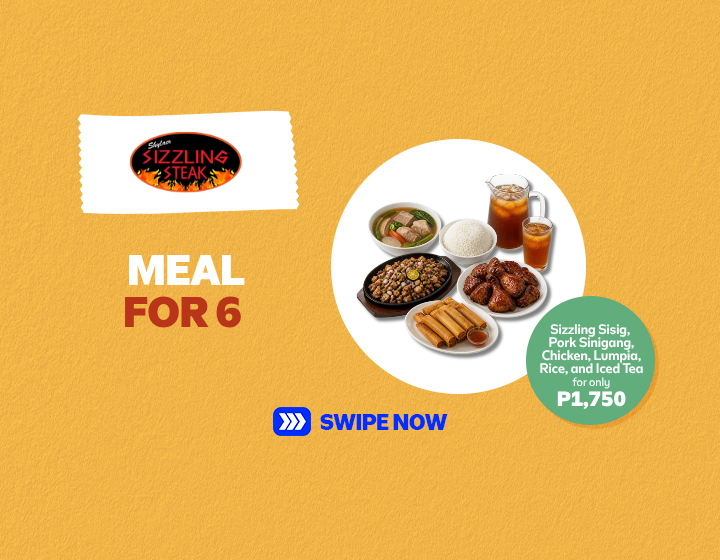Group Meal for 6 for Only P1,750
