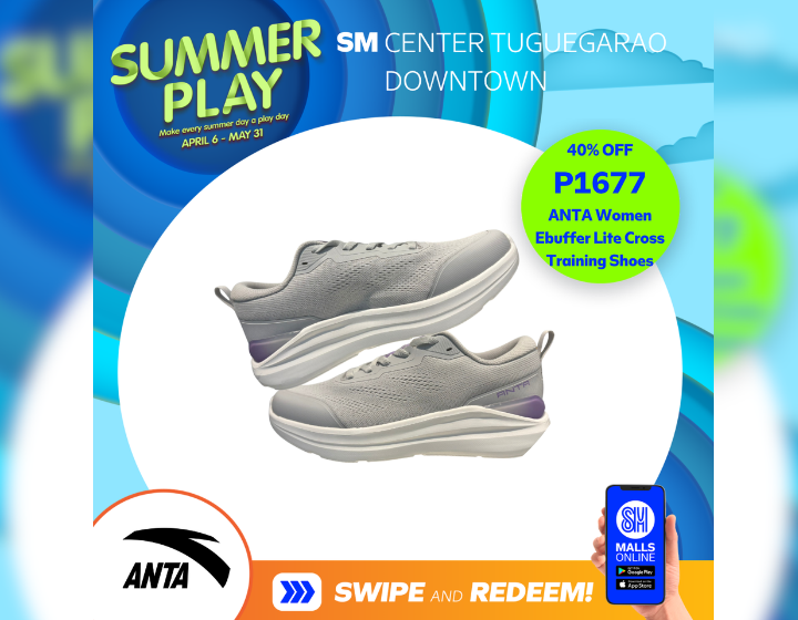 ANTA Women Ebuffer Lite Cross Training Shoes for only  ₱1677. 40% OFF! 