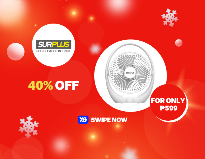FIREFLY RECHARGEABLE FAN WITH LIGHT FOR ONLY 599