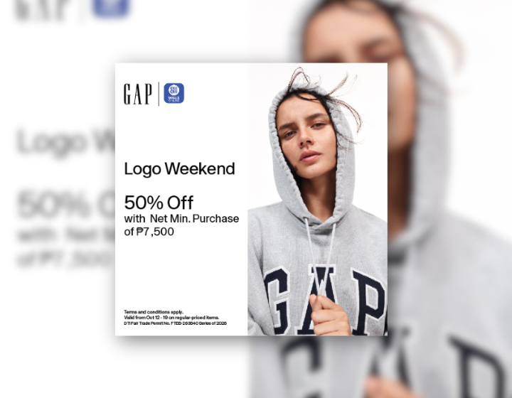 50% OFF with min. P7500 spend