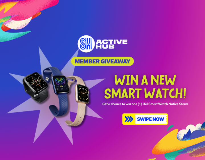 One (1) Entry to SM Active Hub Smart Watch Giveaway