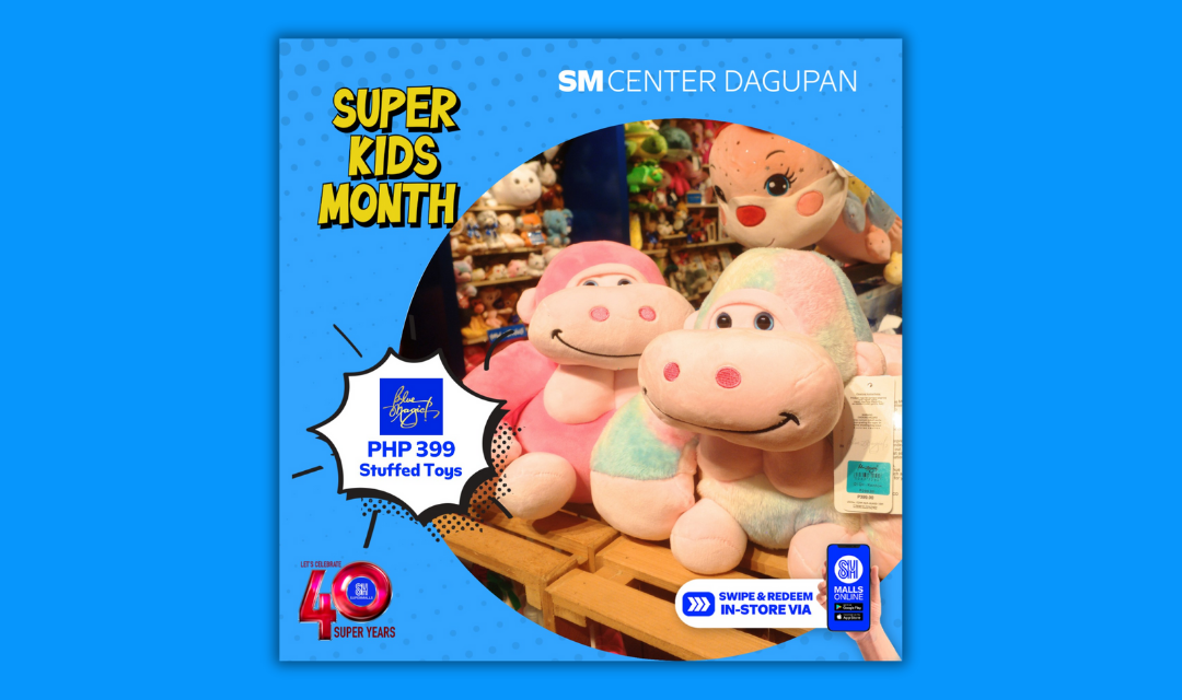 Stuffed Toy at Blue Magic for only PhP 399!