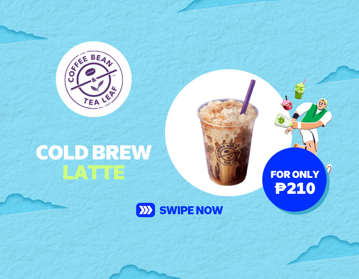 THE COFFEE BEAN AND TEA LEAF COLD BREW LATTE FOR ONLY P210!