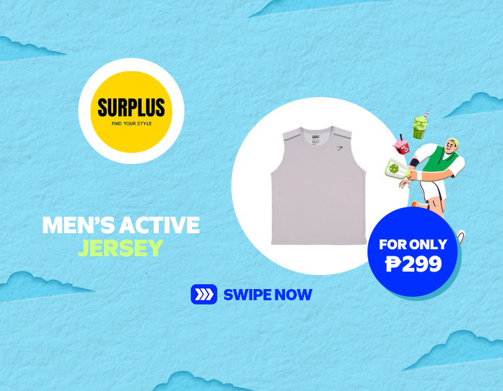 SURPLUS MEN'S ACTIVE JERSEY FOR ONLY P299!