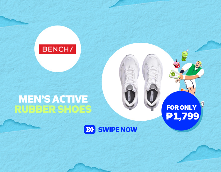 BENCH MEN'S ACTIVE RUBBER SHOES FOR ONLY P1,799!