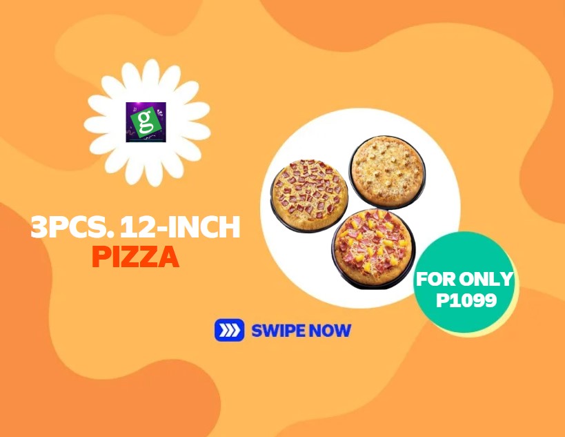 GREENWICH  | Get these 3pcs 12inch pizza for only P1099