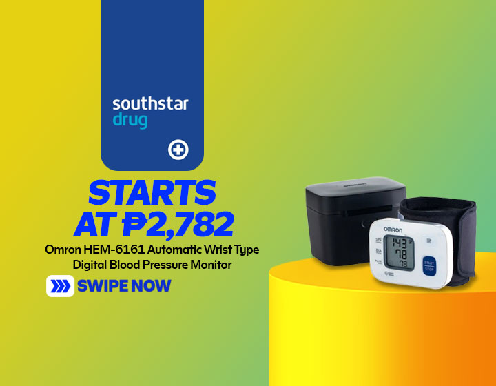 Omron HEM-6161 Automatic Wrist Type Digital Blood Pressure Monitor starts at P2,782