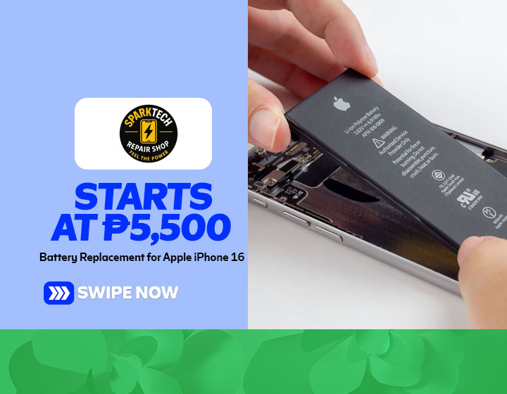 Battery Replacement for Apple iPhone 16 starts at P5,500