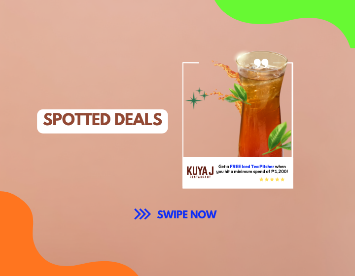 Get a FREE Iced Tea Pitcher when you hit a minimum spend of ₱1,200!