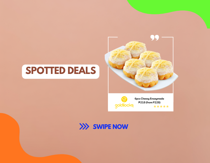 Get 6pcs Cheesy Ensaymada for only ₱218