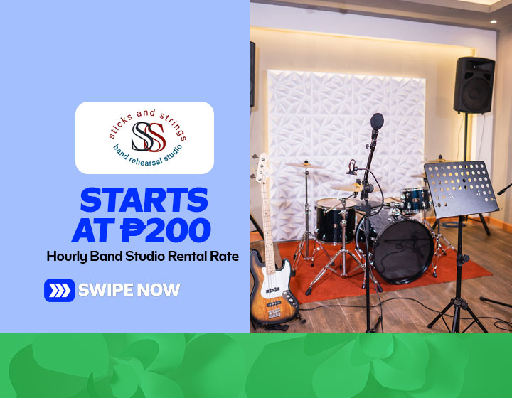 Band Studio Rental starts at P200 per Hour