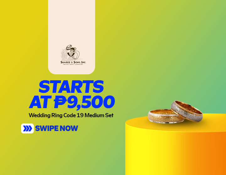 Wedding Ring Code 19 Medium starts at P9,500 per Set