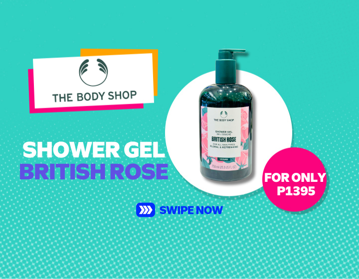 THE BODY SHOP: SHOWER GEL BRITISH ROSE