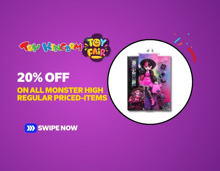 20% Off On All Monster High Regular Priced-Items